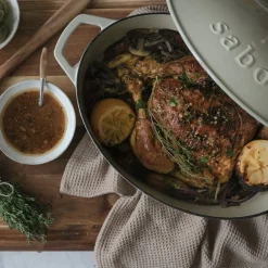 Støpejernsgryte 5,7 L warm grey