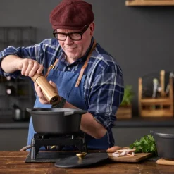 Støpejernsgryte 3,6L 22,5 cm svart