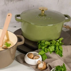 Støpejernsgryte 4,4L forever olive