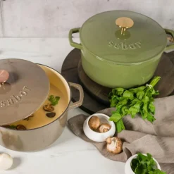 Støpejernsgryte 4,4L forever olive