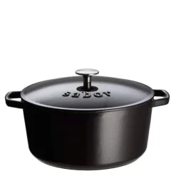 Støpejernsgryte 4,4L svart