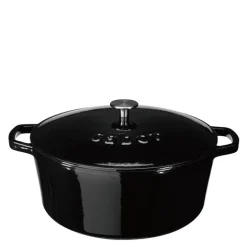 Støpejernsgryte 9,5L svart