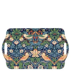 Strawberry Thief brett med håndtak 48x29,5 cm blå