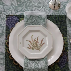 Strawberry Thief serviett/småduk 35x35 cm grønn