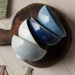 Studio skål 13 cm 4 stk blå