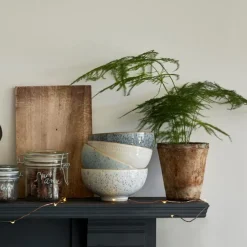 Studio skål 17 cm 4 stk blå