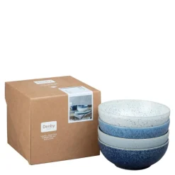 Studio skål 17 cm 4 stk blå