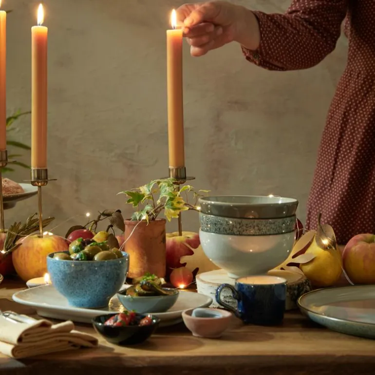 Studio skål 13 cm 4 stk grå/hvit