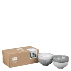 Studio skål 13 cm 4 stk grå/hvit