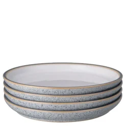 Studio tallerken 21 cm 4 stk grå/hvit