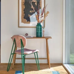 Styles lysestake m/ klumper 18 cm offwhite/rosa