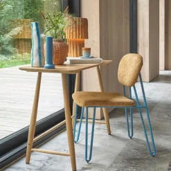 Styles vase m/ nebb og øyevipper 34 cm blå