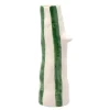 Styles vase m/ nebb og øyevipper 34 cm grønn