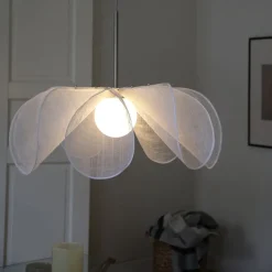 Styrka taklampe 75 cm hvit