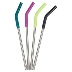 Sugerør 4 stk 8 mm flerfarget