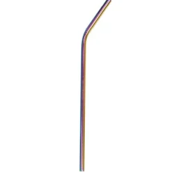 Sugerør i stål bøyd XL rainbow