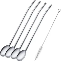 Sugerør m/rengjøringsbørste 4 stk