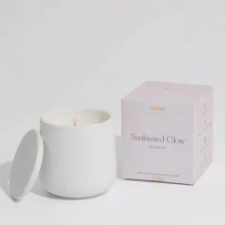 Sunkissed glow duftlys hvit