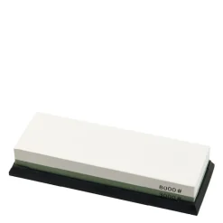 Suri slipestein 3000/8000 med gummibase 18 cm hvit/grønn