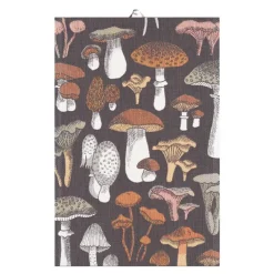 Svamprik kjøkkenhåndkle 40x60 cm brun