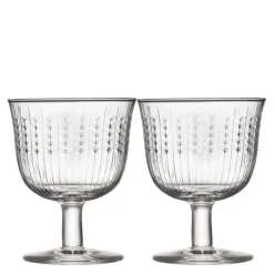 Swedish Grace glass på stett 28 cl 2 stk klar