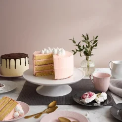 Swedish Grace kakefat 31 cm snø/hvit