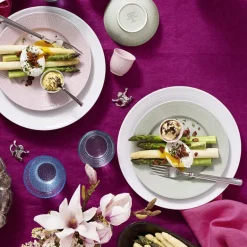 Swedish Grace tallerken 21 cm is/grå