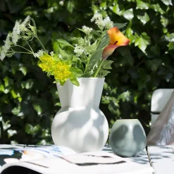 Sweeping Top vase 20 svungen topp cm hvit