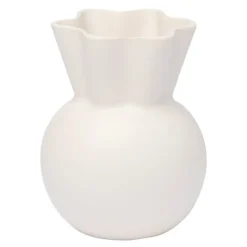 Sweeping Top vase svungen 14 cm hvit