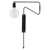 Swing vegglampe 35 cm svart