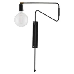Swing vegglampe 35 cm svart