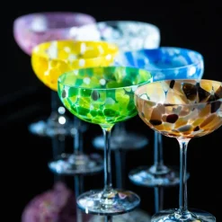 Swirl champagneglass 22 cl rosa