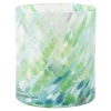 Swirl drikkeglass/lykt 35 cl grønn multi