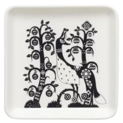 Taika tallerken kvadrat 12x12 cm svart