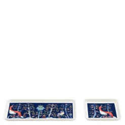 Taika tallerken rektangel 12x24 cm blå