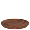 Tallerken 22 cm akasietre valnøttfarge