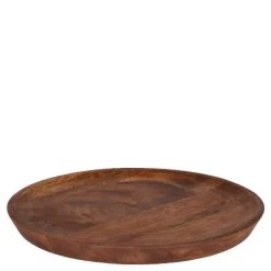 Tallerken 22 cm akasietre valnøttfarge