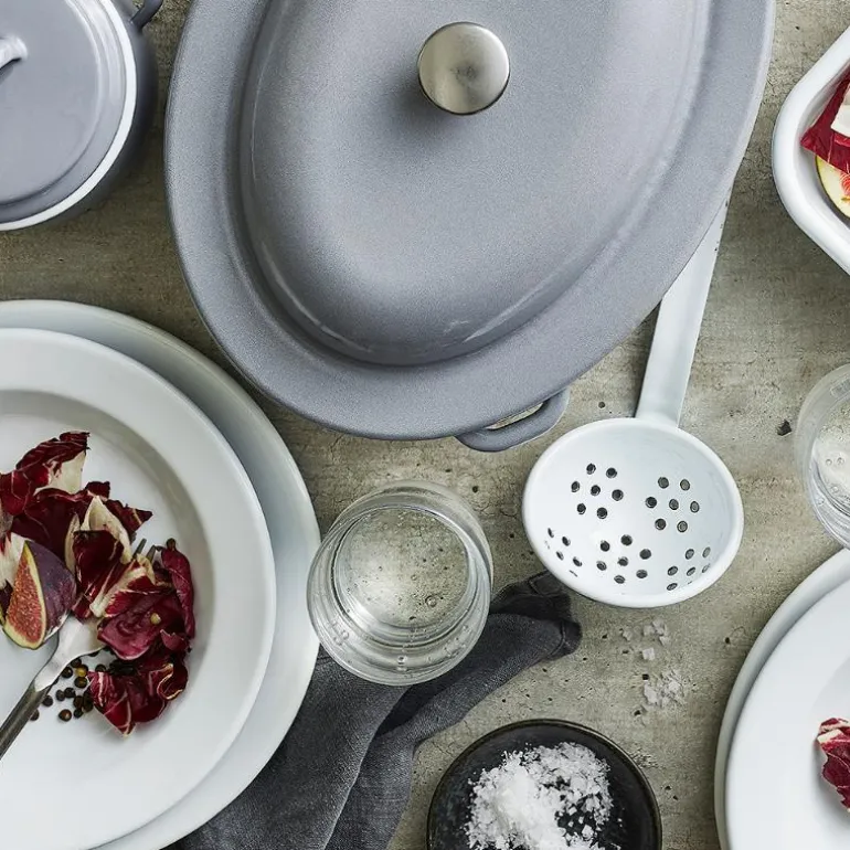 Tallerken 24 cm grå