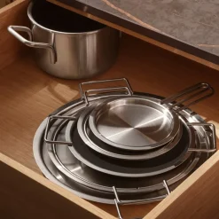 Tallerkenlokk 28 cm rustfritt stål