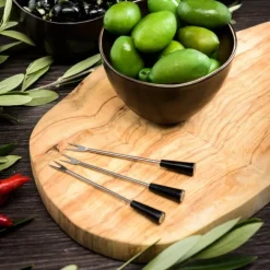 Tapasgaffel 12 stk svart