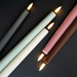 Taper Candles kronelys 2,3x25 cm 2 stk svart