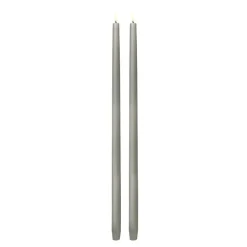 Taper Candles Led kronelys 2,3x55 cm 2 stk sandstone