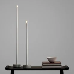 Taper Candles Led kronelys 2,3x55 cm 2 stk hvit