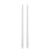 Taper candles slim LED-kronelys 2,3x32 cm 2 stk nordic white