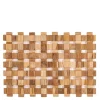 Teak dekkebrikke 45x33 cm natur