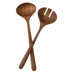 Teak salatbestikk 30 cm