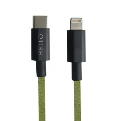 Tech Favourite kabel USBC til lightning 1m forest green