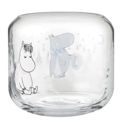 Telysholder 8x9 cm snøfall