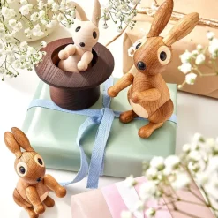 The Magic Hat trefigur kanin 9cm og hatt 5,8 cm