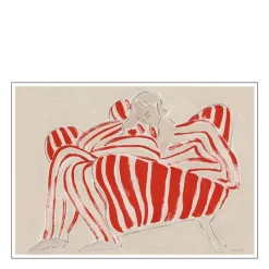 The Poster Club x Sofia Lind poster 30x40 cm red chair